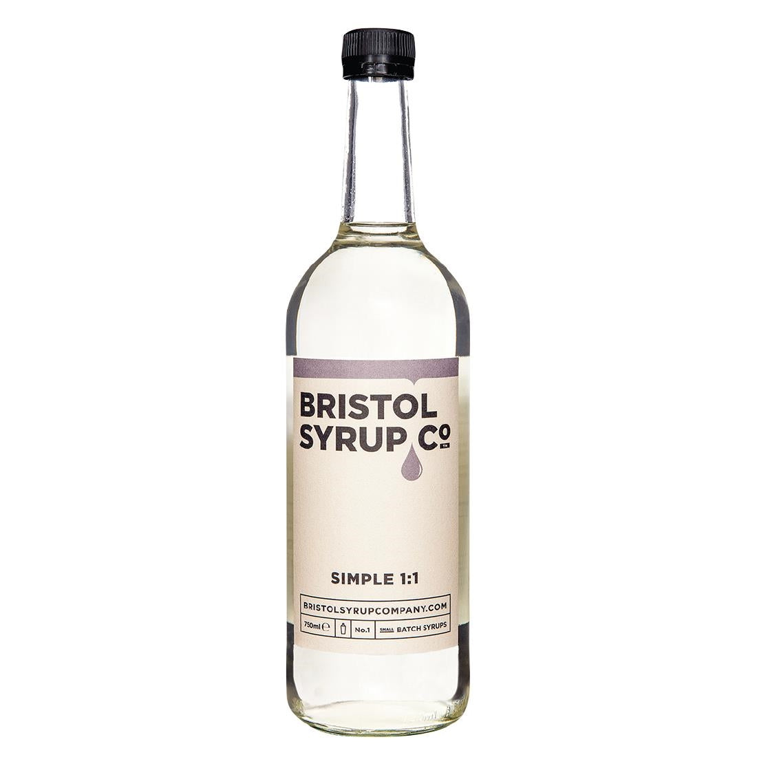 Bristol Syrup Co. No.1 Simple Syrup 1:1 750ml - KA220  Bristol Syrup Company   