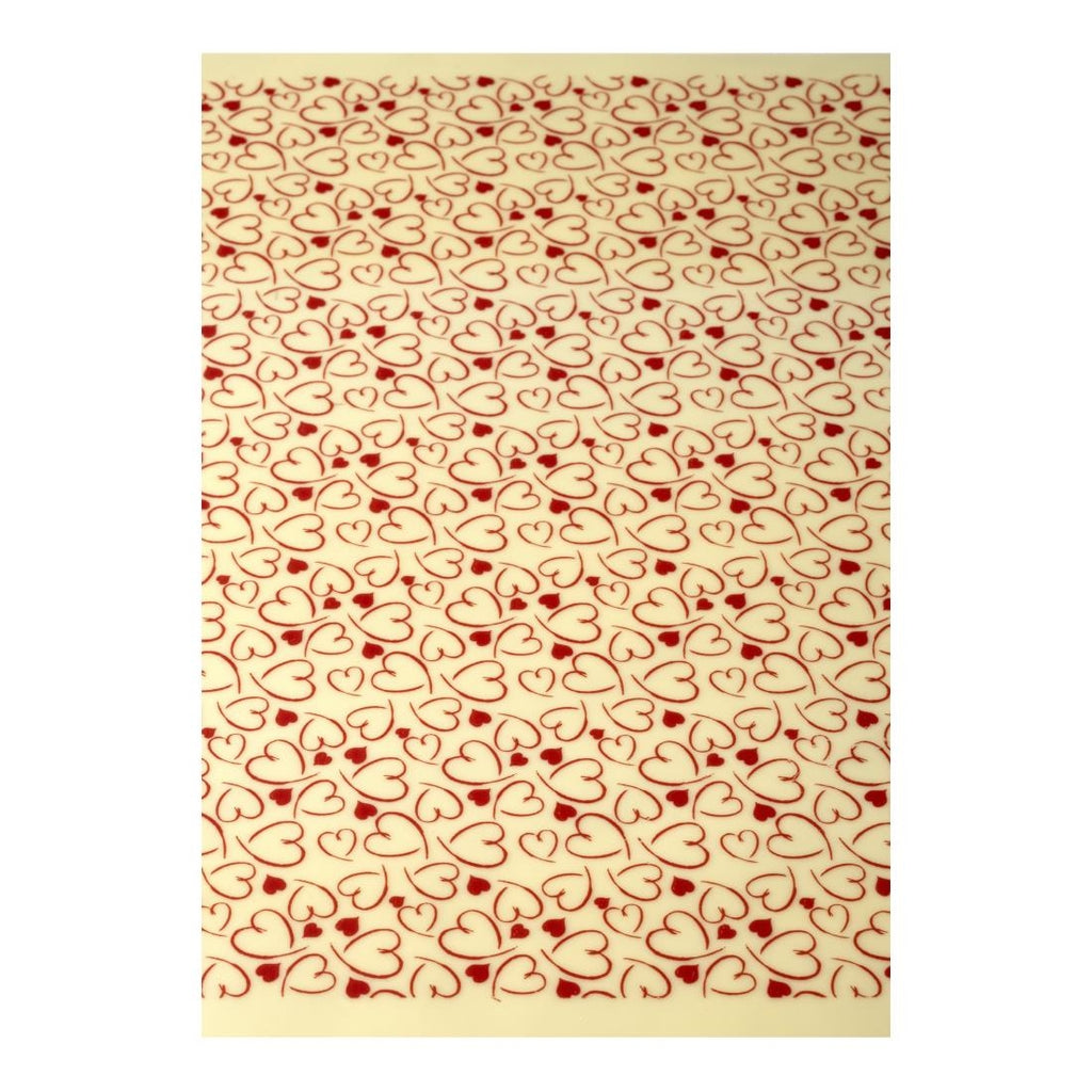 Pavoni Red Heart Transfer Sheets 340x265mm (Pack of 30) - KA322  Pavoni   