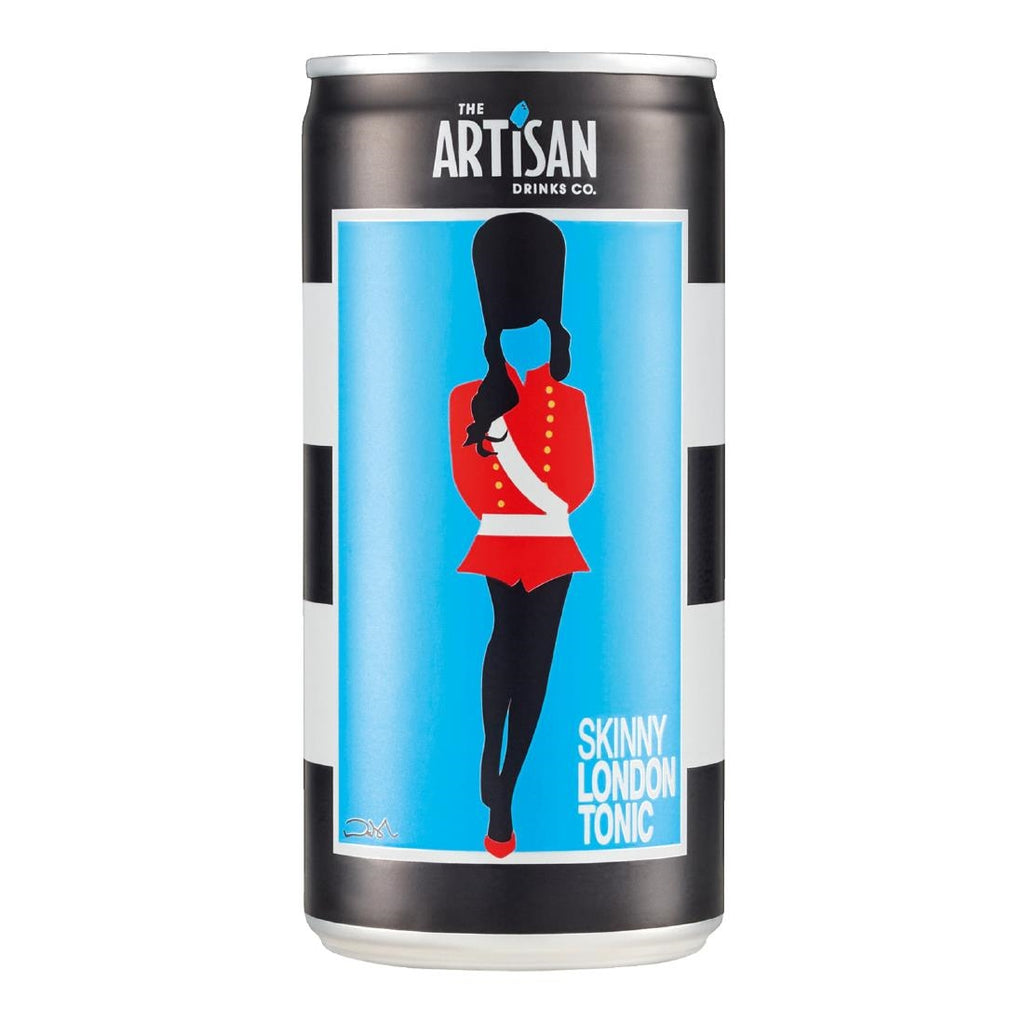 Artisan Drinks Skinny London Tonic Cans 200ml (Pack of 24) - KA421  The Artisan Drinks Co   