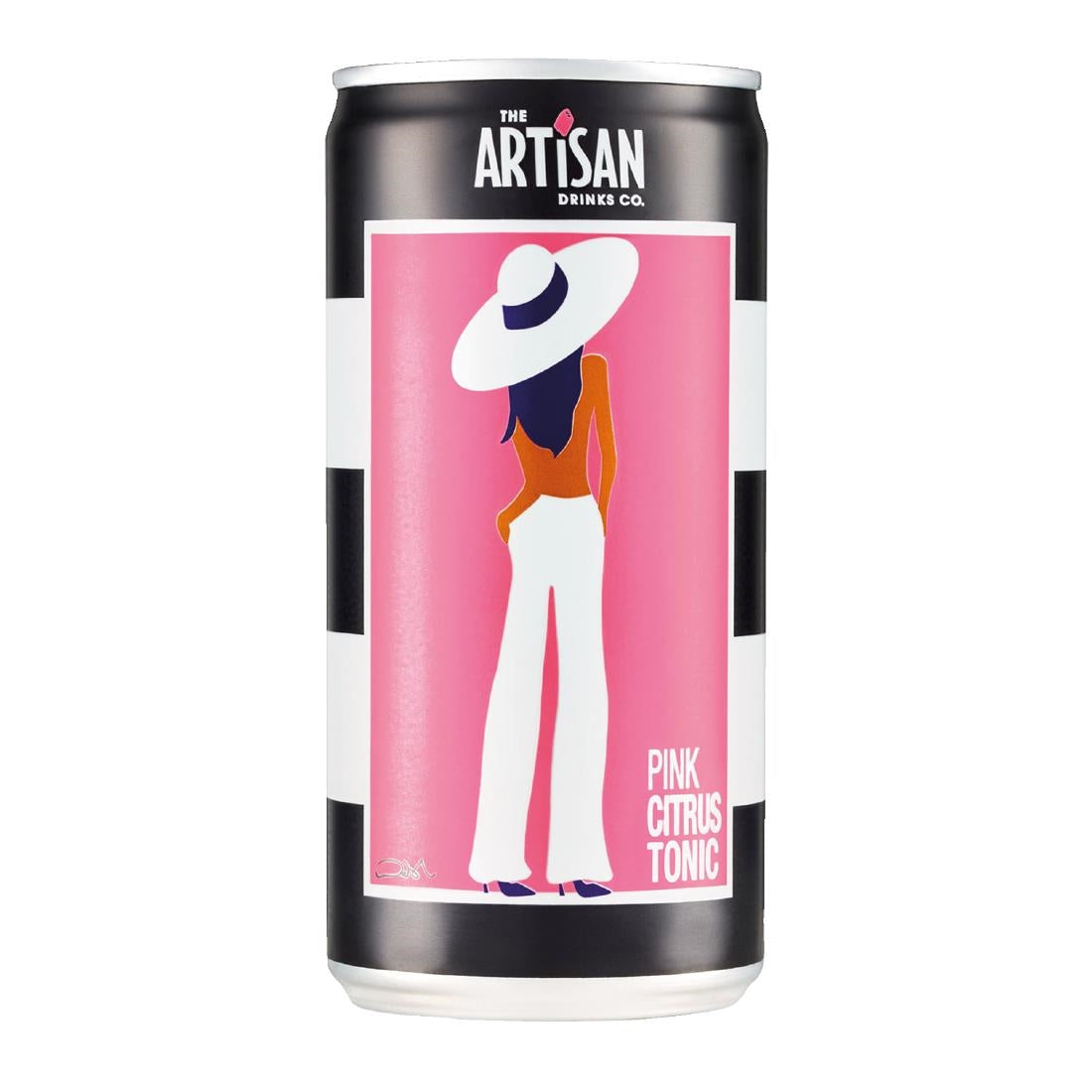 Artisan Drinks Pink Citrus Tonic Cans 200ml (Pack of 24) - KA422  The Artisan Drinks Co   