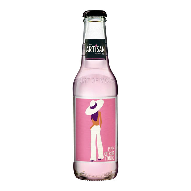 Artisan Drinks Pink Citrus Tonic Bottles 200ml (Pack of 24) - KA426  The Artisan Drinks Co   