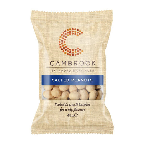 Cambrook Baked Salted Peanuts Snack Pack 45g (Pack of 24) - KA481  Cambrook   