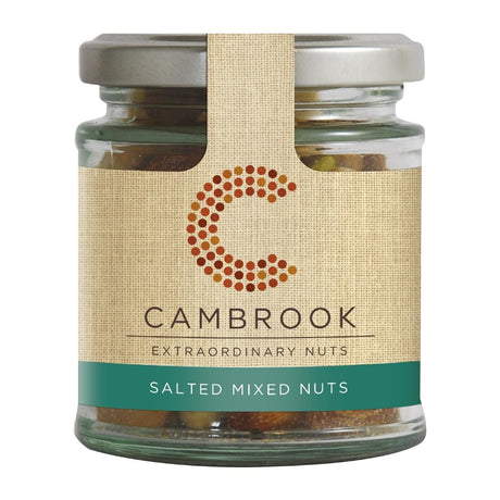 Cambrook Baked Salted Classic Mixed Nuts Glass Jar 95g (Pack of 15) - KA488  Cambrook   