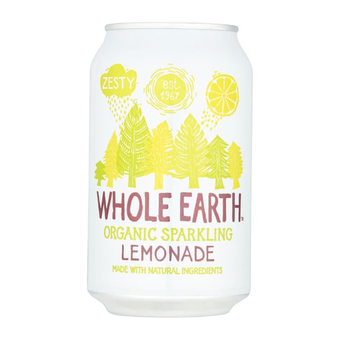 Whole Earth Organic Sparkling Lemonade Drink 330ml (Pack of 24) - KA521  Whole Earth   
