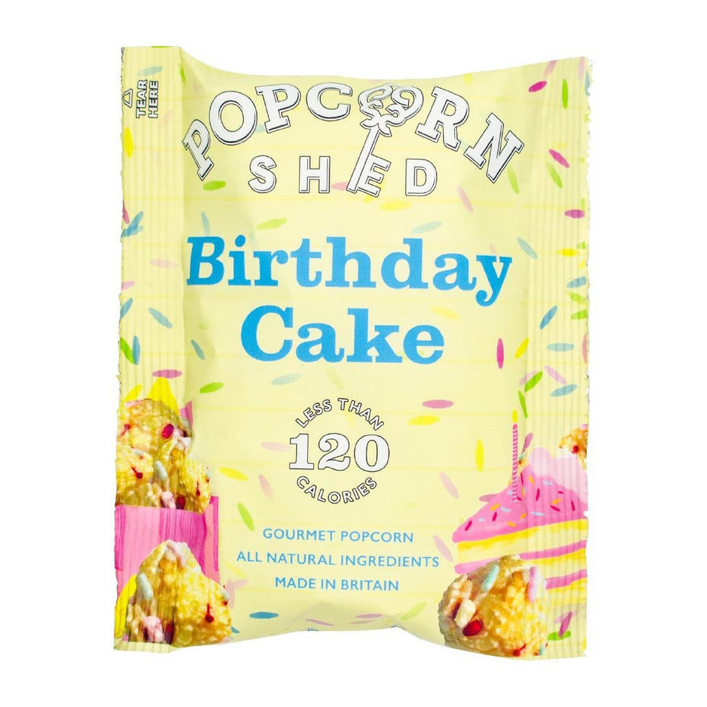 Popcorn Shed Birthday Cake Popcorn Snack Pack 24g (Pack of 16) - KA530  Popcorn Shed   