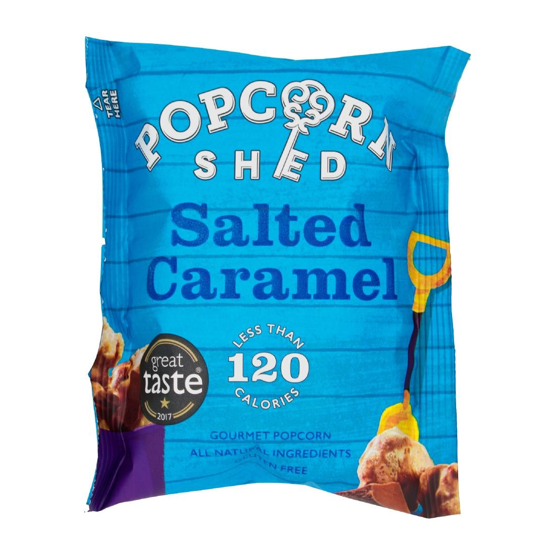 Popcorn Shed Salted Caramel Popcorn Snack Pack 24g (Pack of 16) - KA535  Popcorn Shed   