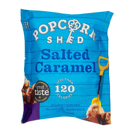 Popcorn Shed Salted Caramel Popcorn Snack Pack 24g (Pack of 16) - KA535  Popcorn Shed   