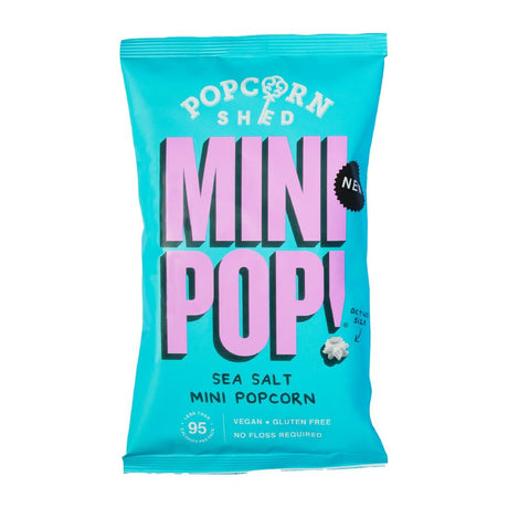 Popcorn Shed Sea Salted Mini Pop! Single Serve Bag 20g (Pack of 24) - KA539  Popcorn Shed   