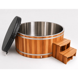 KOVE Duo Oval Cedar Ice Bath – Reclined Cold Plunge - Two Person