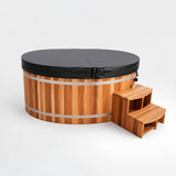 KOVE Duo Oval Cedar Ice Bath – Reclined Cold Plunge - Two Person