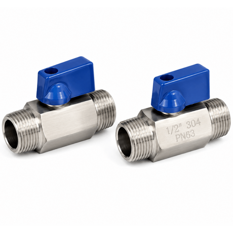 KOVE Ice Bath Isolation Stop Valve Set | 5-Inch Male-to-Male Chiller Connectors Ice Baths & Cold Plunges KOVE