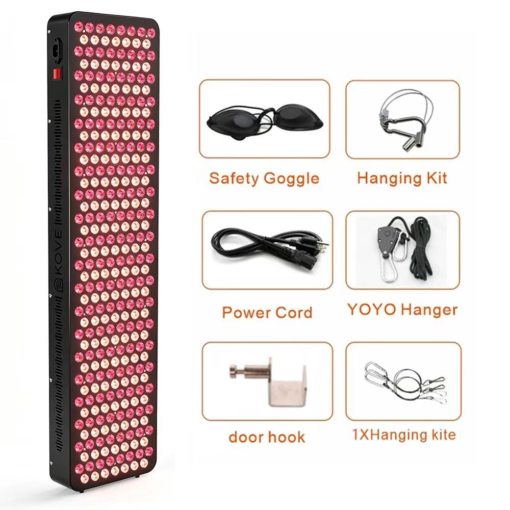 KOVE Red Light Panel Pro – Full-Body 660nm & 850nm Red Light Therapy - Kove