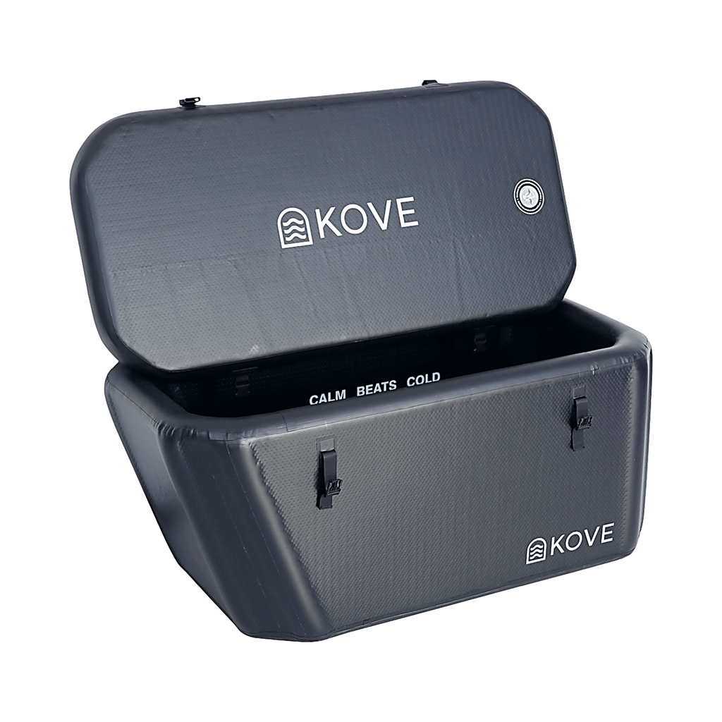 KOVE Elite Ice Bath – Ergonomic Reclined Cold Plunge (Chiller Compatible) Black Ice Baths & Cold Plunges Kove Designs