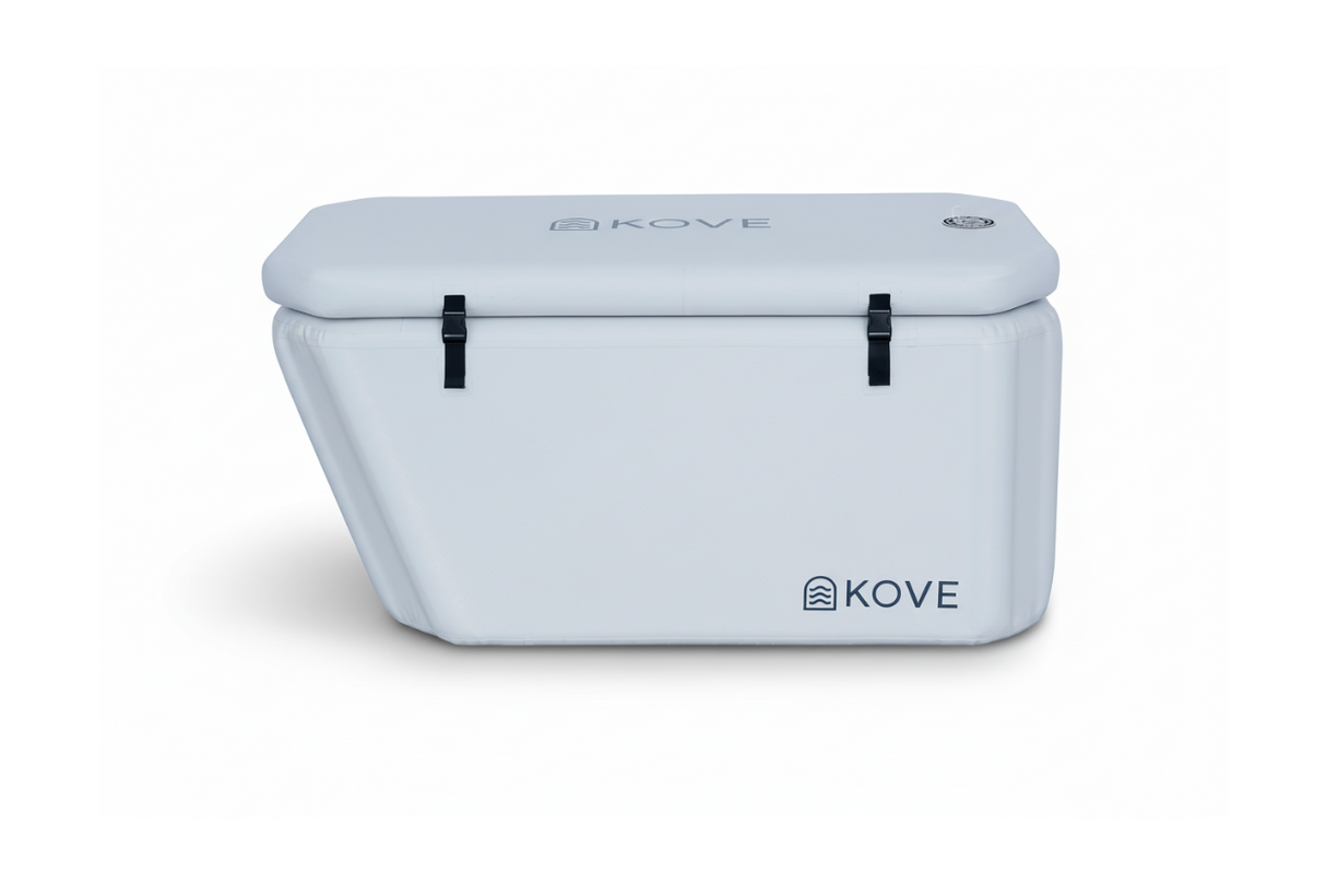 KOVE Elite Ice Bath – Ergonomic Reclined Cold Plunge (Chiller Compatible) White Ice Baths & Cold Plunges KOVE
