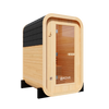 KOVE Compact Cube Sauna 1-2 Person Outdoor Sauna – Premium Spruce Wood, 4.5kW Harvia Heater, Modern Cube Design | KOVE-CUBE2