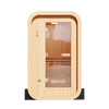 KOVE Compact Cube Sauna 1-2 Person Outdoor Sauna – Premium Spruce Wood, 4.5kW Harvia Heater, Modern Cube Design | KOVE-CUBE2