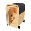 KOVE Compact Cube Sauna 1-2 Person Outdoor Sauna – Premium Spruce Wood, 4.5kW Harvia Heater, Modern Cube Design | KOVE-CUBE2