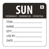 Hygiplas Removable Day of the Week Label Sunday (Pack of 500) - L072  Hygiplas   