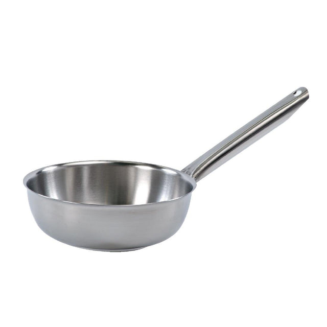 Matfer Bourgeat Tradition Plus Stainless Steel Flared Sauté Pan 24cm - L237  Matfer Bourgeat   