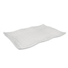 Dalebrook Melamine Ribbed Wavy Platter White 420mm - L284  Dalebrook   