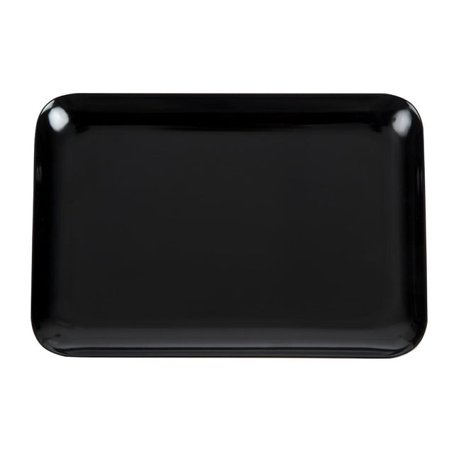 Dalebrook Melamine Small Rectangular Platter Black 240 x 160mm - L289  Dalebrook   