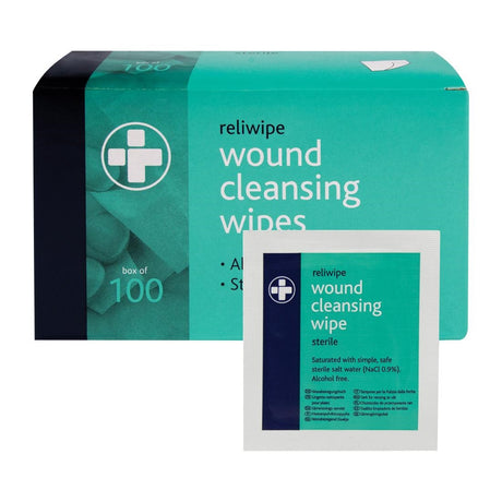 Alcohol Free Wipes (Pack 100) - L435  Reliance Medical   