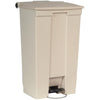 Rubbermaid Step On Pedal Bin Beige 87Ltr - L630  Rubbermaid   