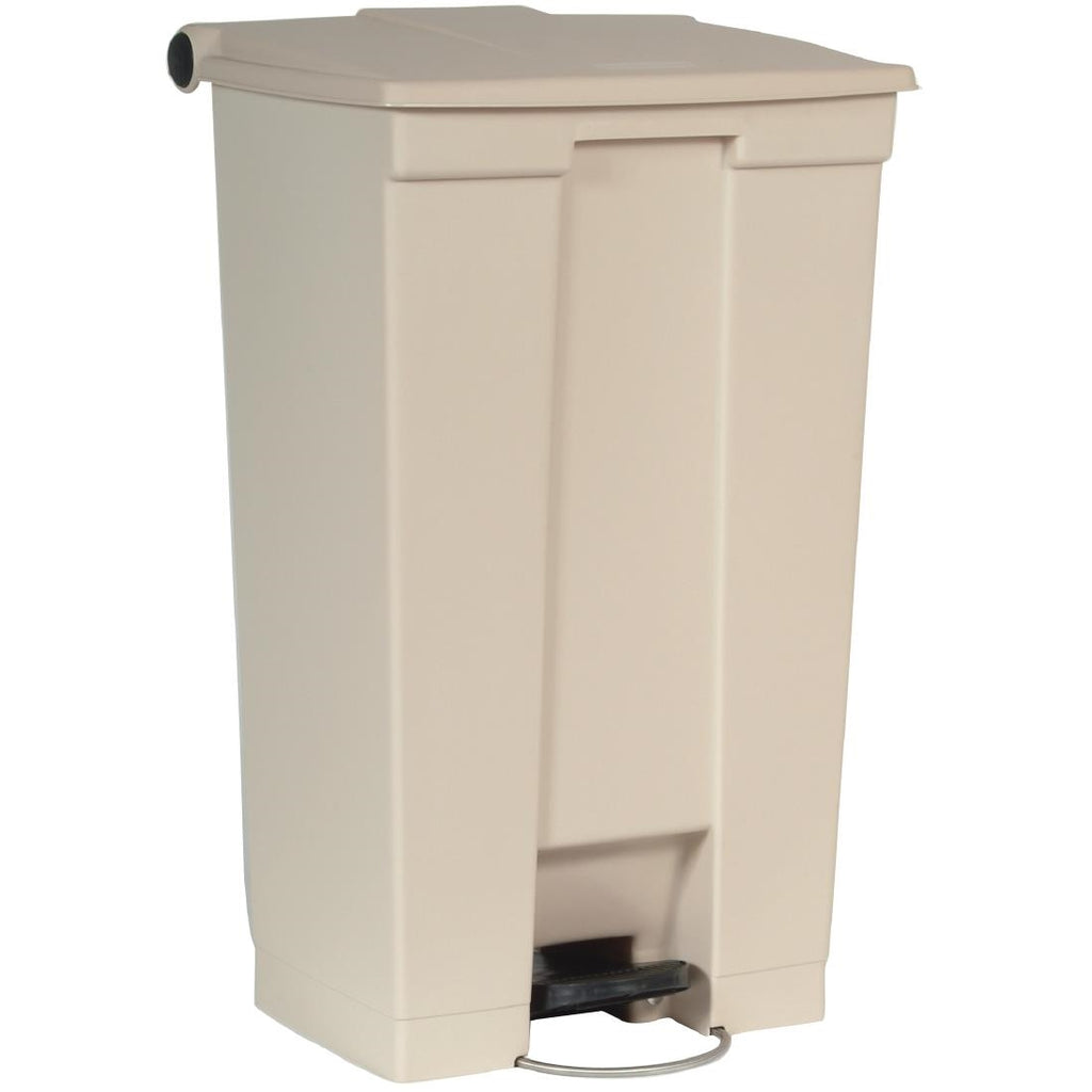 Rubbermaid Step On Pedal Bin Beige 87Ltr - L630  Rubbermaid   