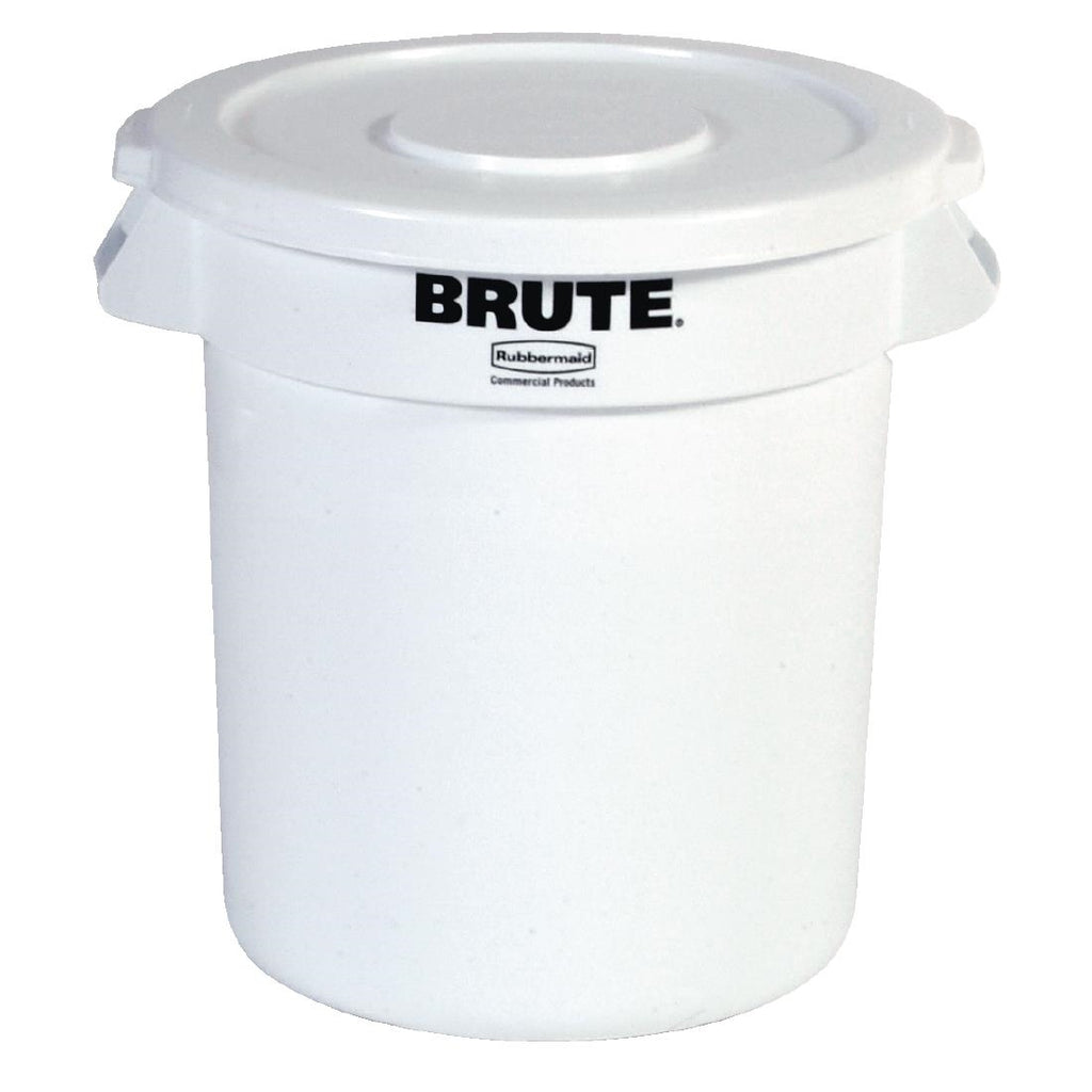 Rubbermaid Round Brute Container 121Ltr Container White - L653  Brute   