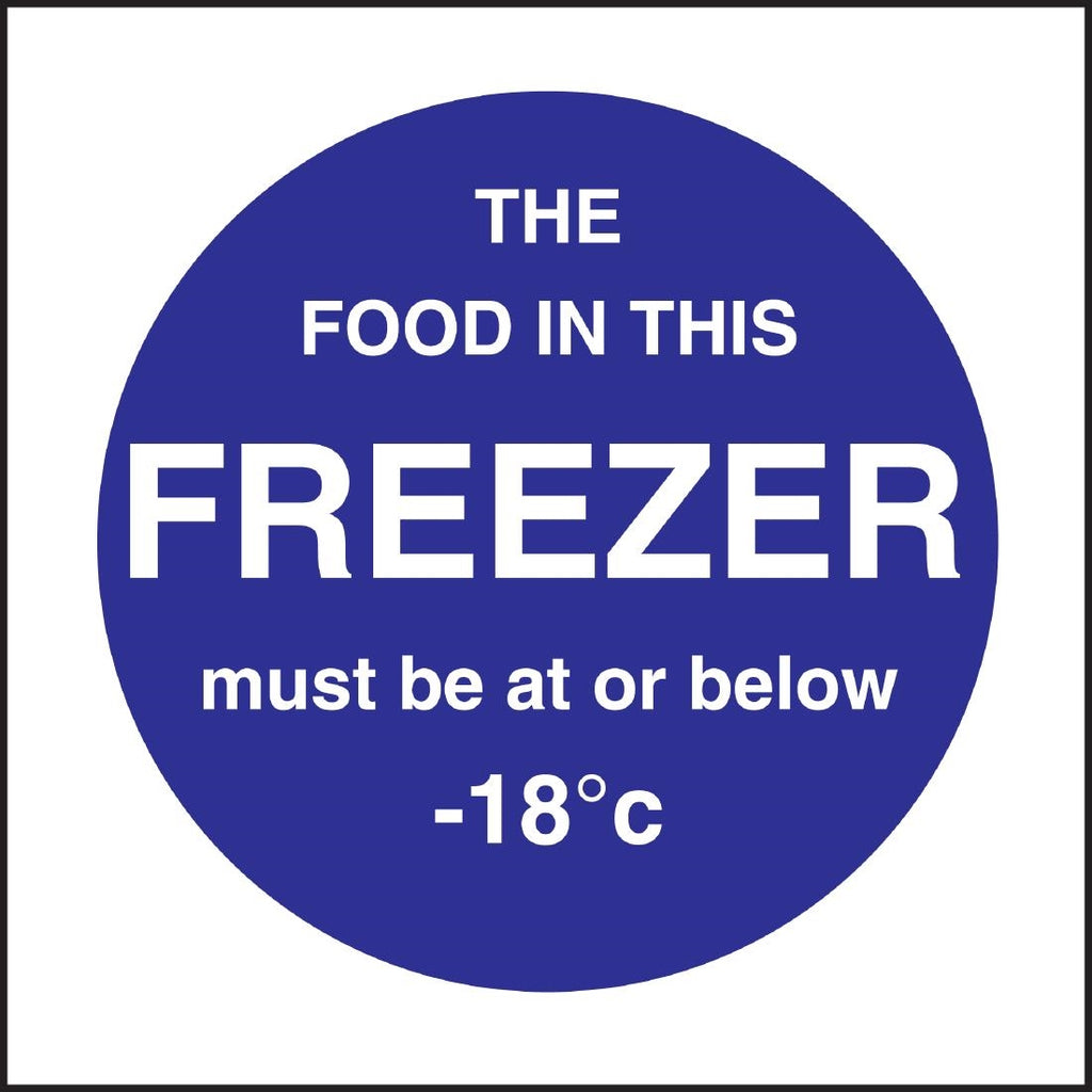 Vogue Food In This Freezer Sign - L839  Vogue   
