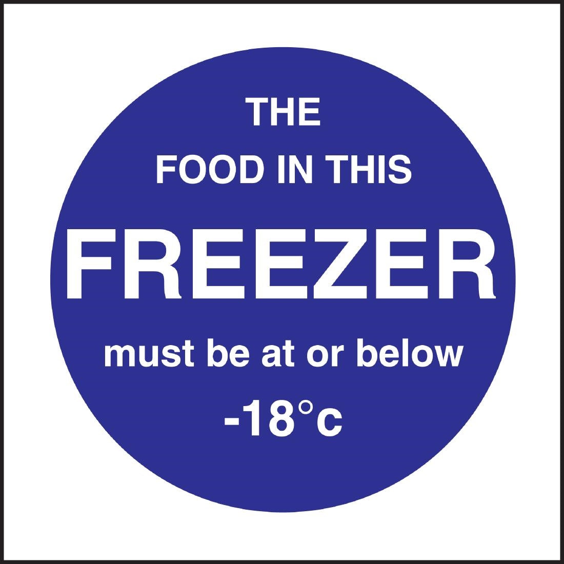 Vogue Food In This Freezer Sign - L839  Vogue   