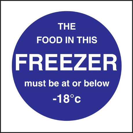 Vogue Food In This Freezer Sign - L839  Vogue   