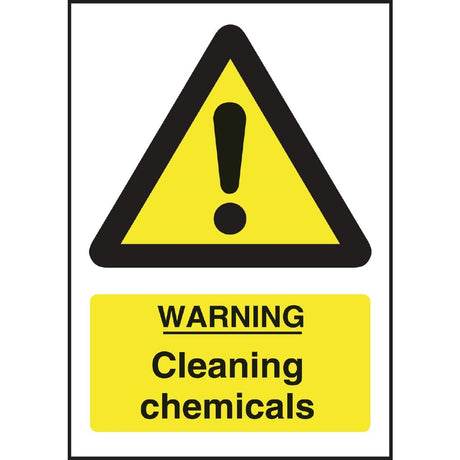 Warning Cleaning Chemicals Sign - L851  Vogue   