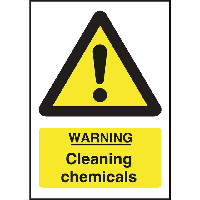 Warning Cleaning Chemicals Sign - L851  Vogue   