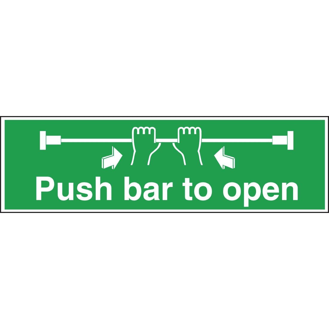 Vogue Push Bar To Open Sign - L856  Vogue   