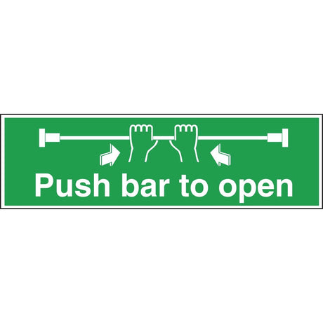 Vogue Push Bar To Open Sign - L856  Vogue   