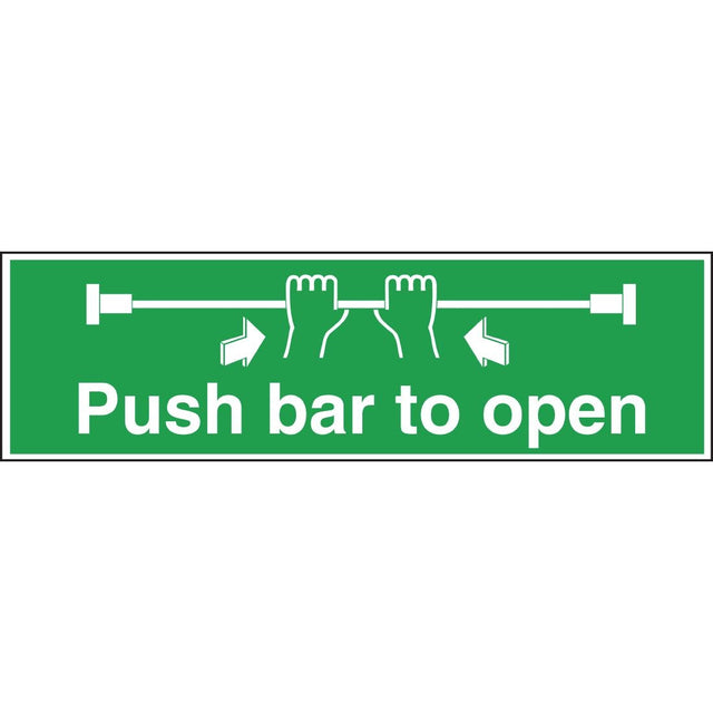 Vogue Push Bar To Open Sign - L856  Vogue   