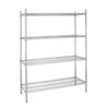 Vogue 4 Tier Wire Shelving Kit 1525x460mm - L929  Vogue   