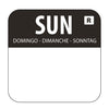 Hygiplas Removable Colour Coded Food Labels Sunday (Pack of 1000) - L930  Hygiplas   