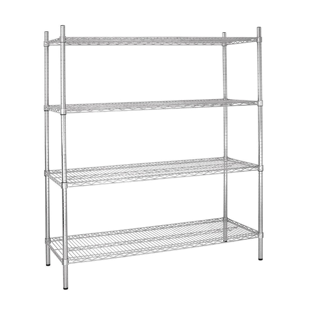 Vogue 4 Tier Wire Shelving Kit 1830x460mm - L939  Vogue   