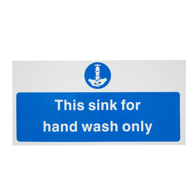 Vogue Hand Wash Only Sign - L952  Vogue   