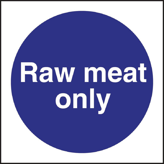 Vogue Raw Meat Only Sign - L958  Vogue   