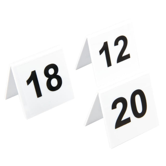 Plastic Table Numbers 11-20 - L982  Beaumont   