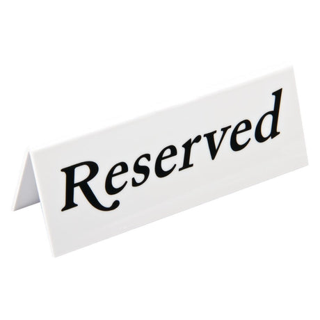Plastic Reserve Signs (Pack of 10) - L988  Beaumont   