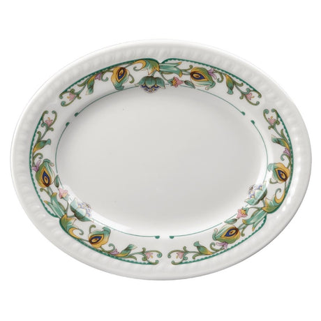Churchill Buckingham Sumatra Oval Platters 202mm (Pack of 12) - M500 Churchill Super Vitrified Churchill   