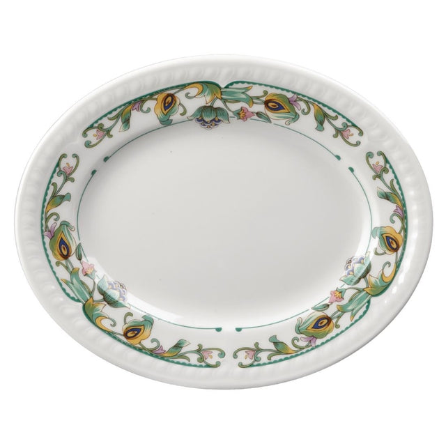 Churchill Buckingham Sumatra Oval Platters 202mm (Pack of 12) - M500 Churchill Super Vitrified Churchill   