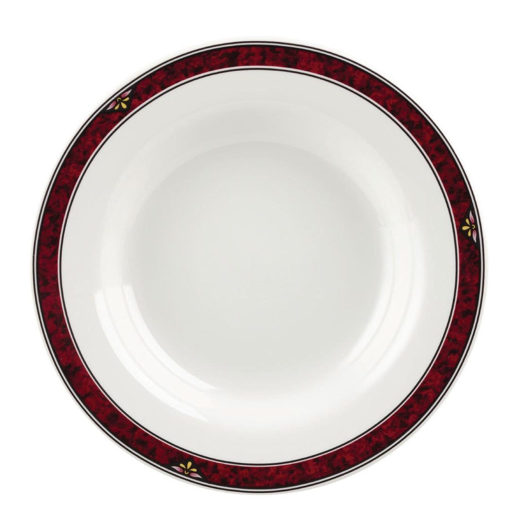 Churchill Milan Classic Rimmed Soup Bowls 230mm (Pack of 24) - M754 Bowls Churchill