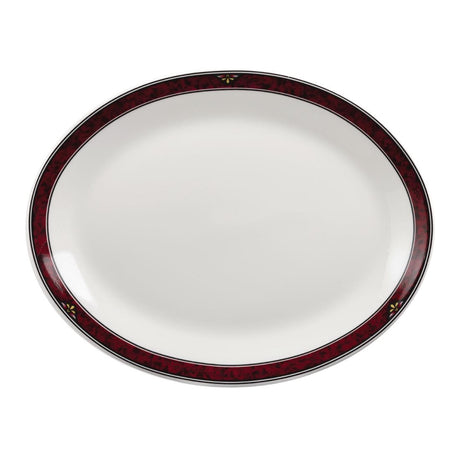 Churchill Milan Oval Platters 254mm (Pack of 12) - M768 Churchill Super Vitrified Churchill   