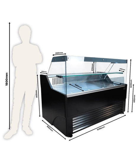 Combisteel Wesley Refrigerated Serve Over 2590mm Wide *Transport On Request* | 7090.0100 Standard Serve Over Counters Combisteel