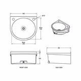 Mechline BasiX BSX-400-KVS Hand Wash Station With 'Push-Front' Hands-Free Mechanical Operation - Graded Item Hand Wash Sinks Mechline